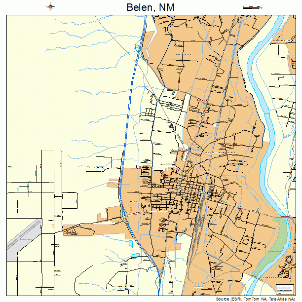 Belen, NM street map