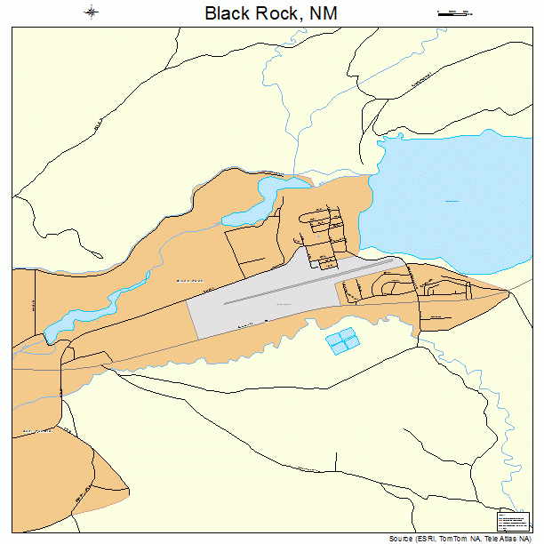 Black Rock, NM street map