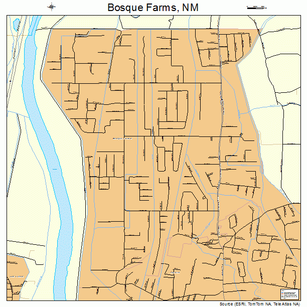 Bosque Farms, NM street map