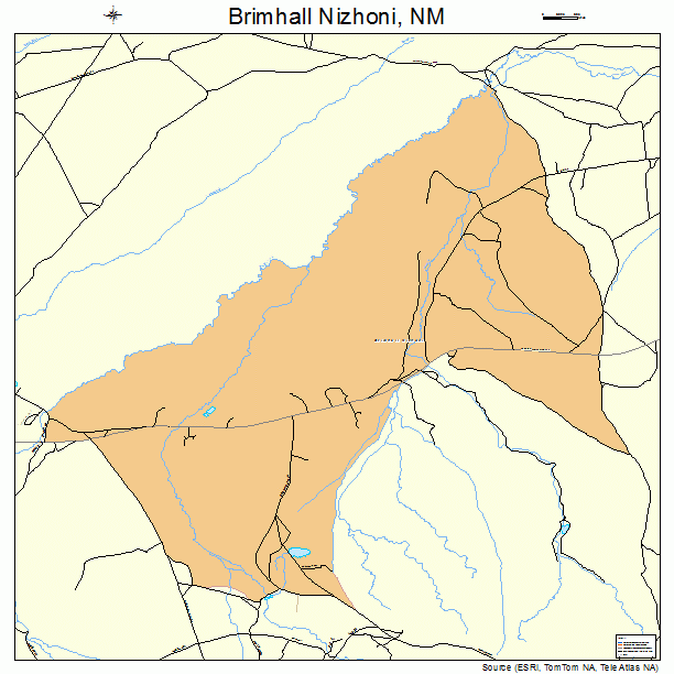 Brimhall Nizhoni, NM street map