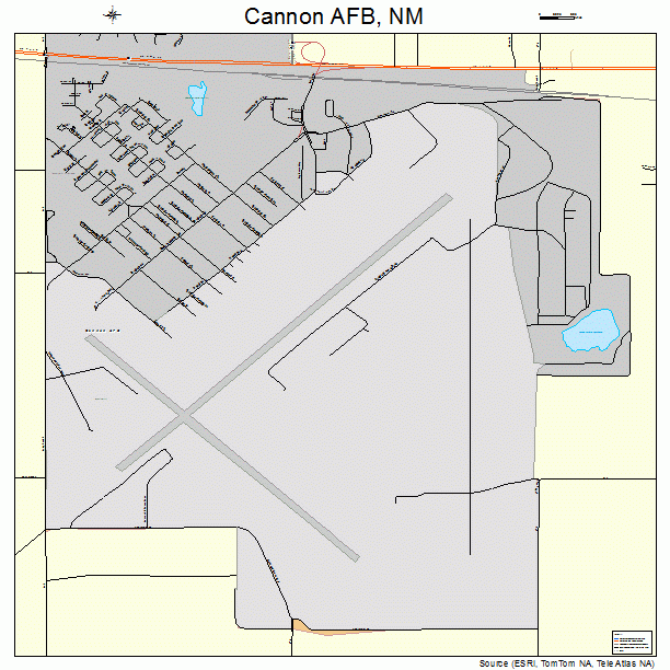 Cannon AFB, NM street map