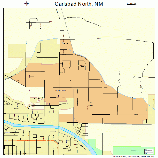 Carlsbad North, NM street map
