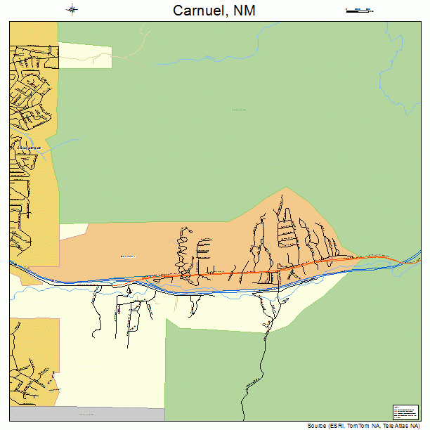 Carnuel, NM street map