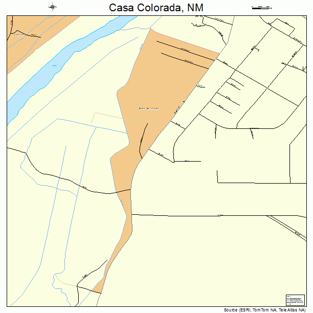Casa Colorada, NM street map