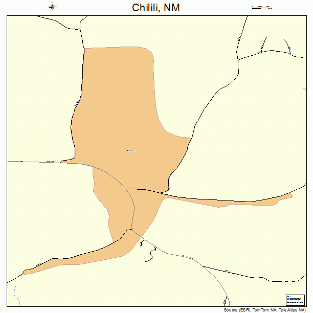 Chilili, NM street map