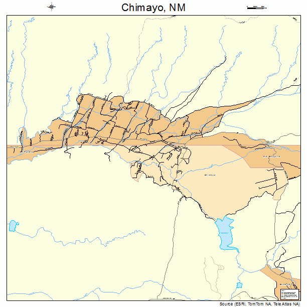 Chimayo, NM street map