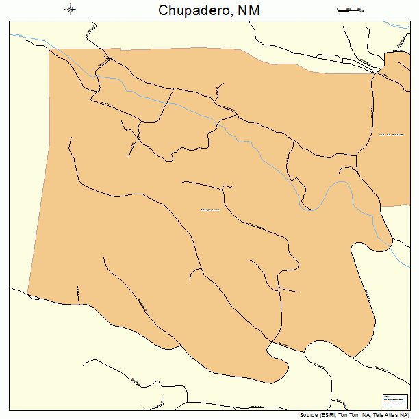 Chupadero, NM street map