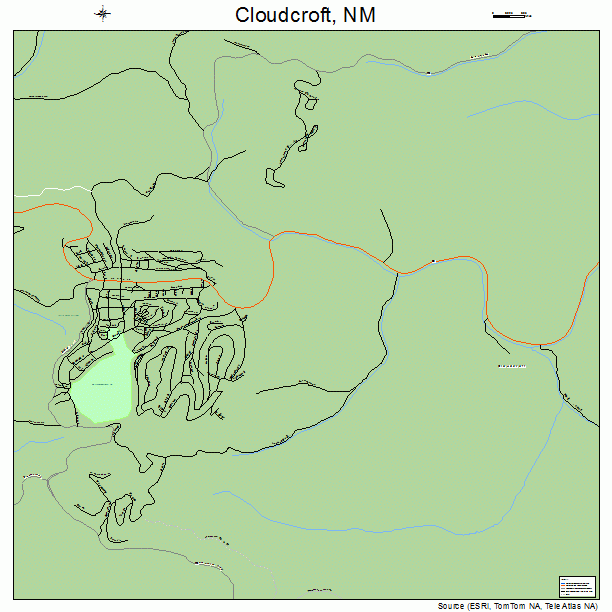 Cloudcroft, NM street map