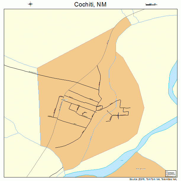 Cochiti, NM street map