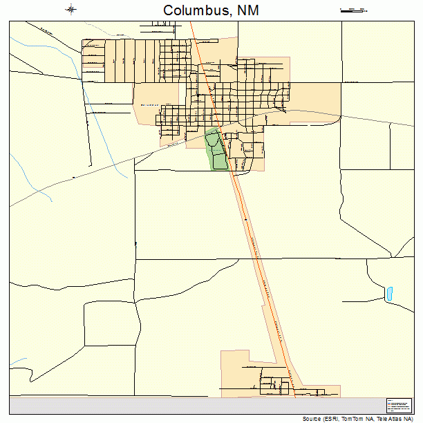 Columbus, NM street map