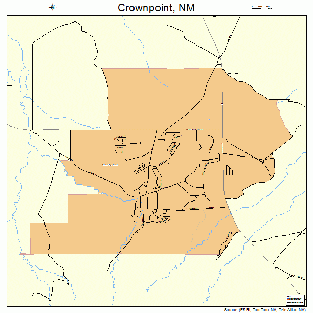 Crownpoint, NM street map