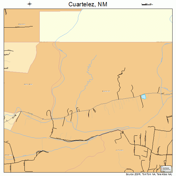 Cuartelez, NM street map