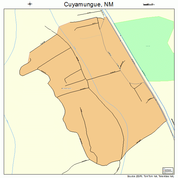 Cuyamungue, NM street map