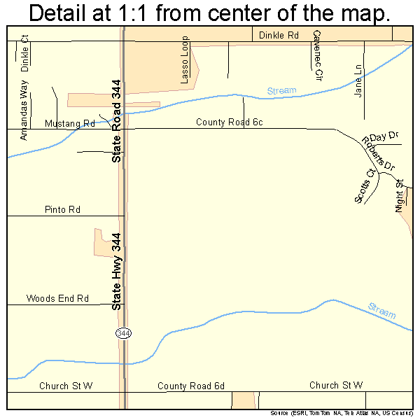 Edgewood, New Mexico road map detail