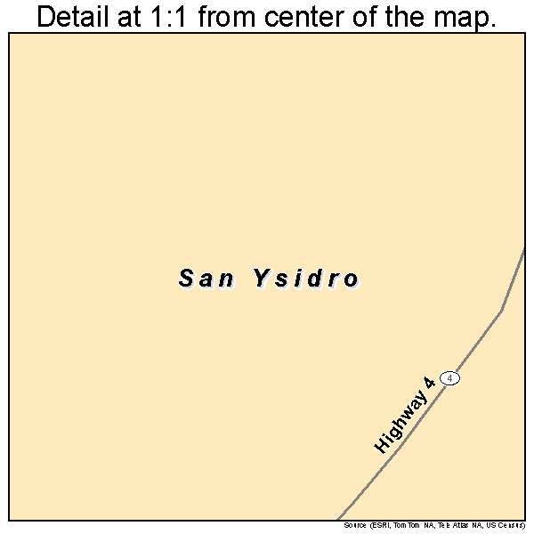 San Ysidro, New Mexico road map detail