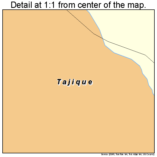 Tajique, New Mexico road map detail