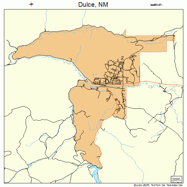 Dulce, NM street map