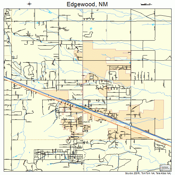 Edgewood, NM street map