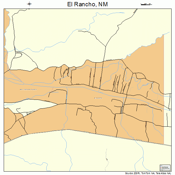El Rancho, NM street map