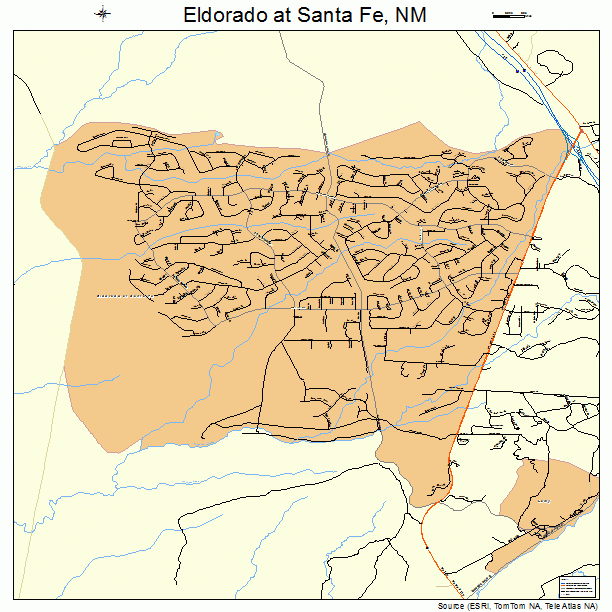 Eldorado at Santa Fe, NM street map