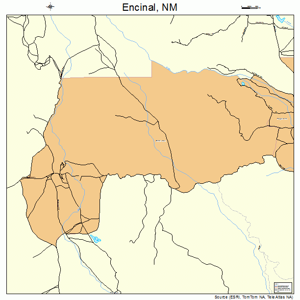 Encinal, NM street map