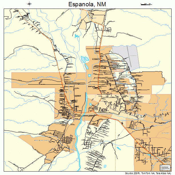 Espanola, NM street map