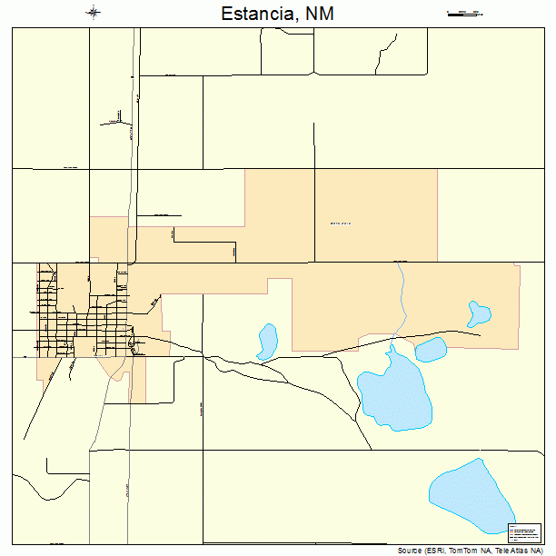 Estancia, NM street map