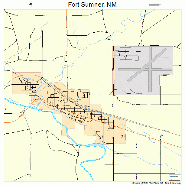 Fort Sumner, NM street map