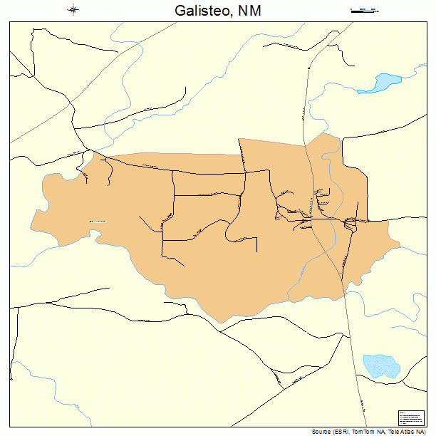 Galisteo, NM street map