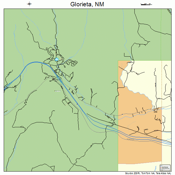 Glorieta, NM street map