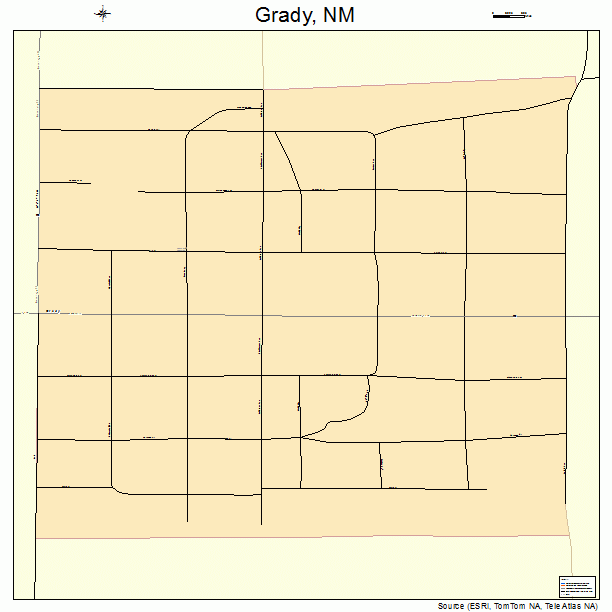Grady, NM street map