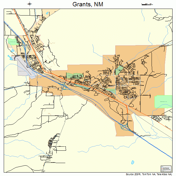 Grants, NM street map