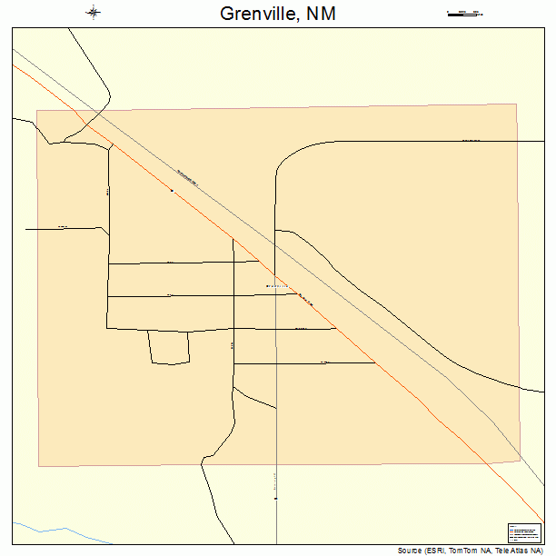 Grenville, NM street map