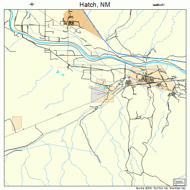 Hatch, NM street map