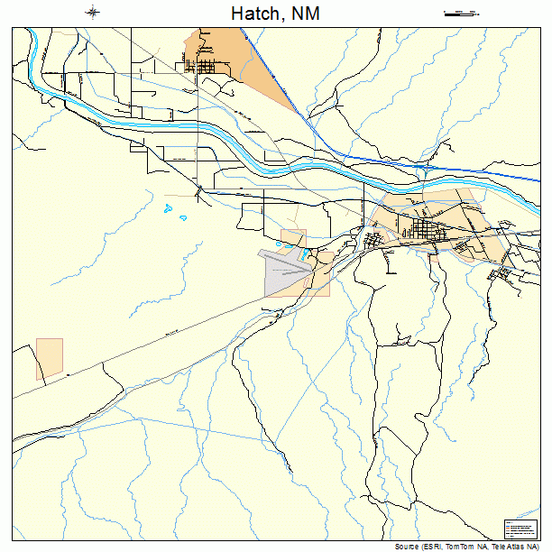 Hatch New Mexico Street Map 3531820