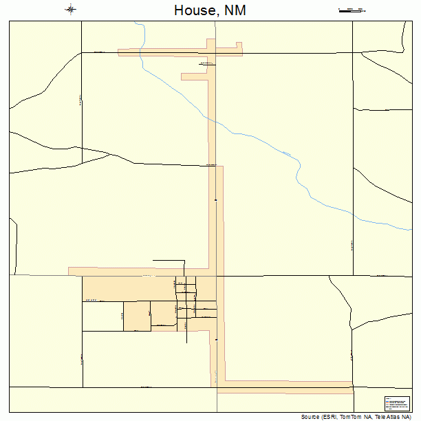 House, NM street map