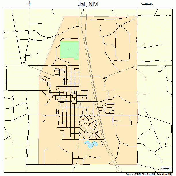 Jal, NM street map