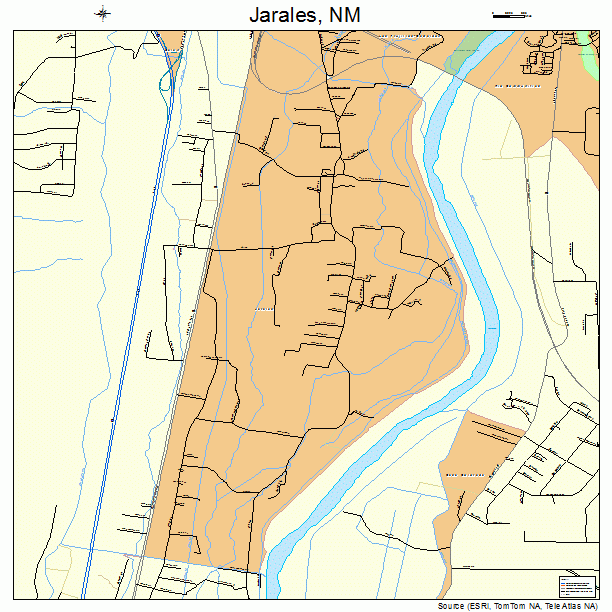Jarales, NM street map