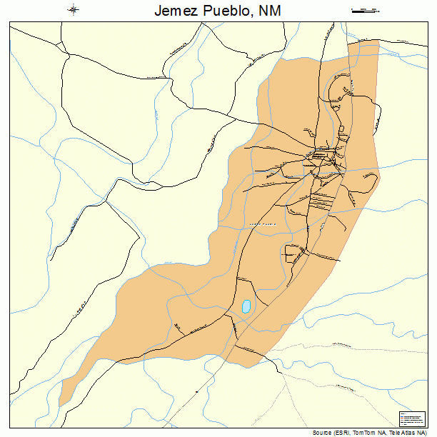 Jemez Pueblo, NM street map