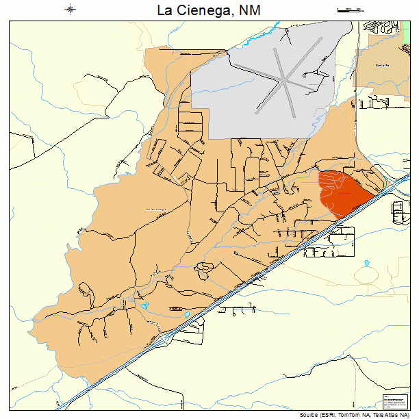 La Cienega, NM street map