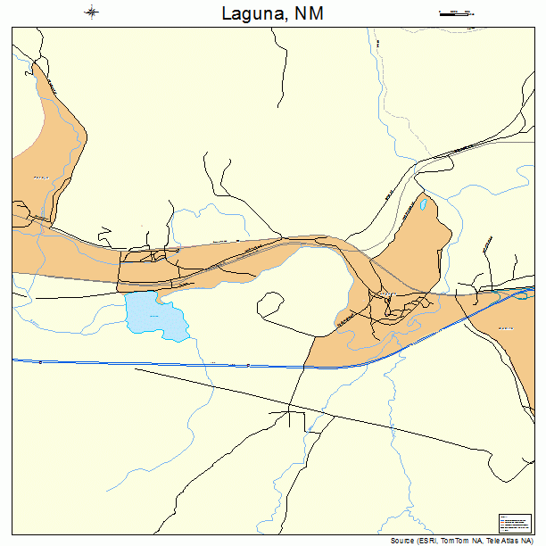 Laguna, NM street map