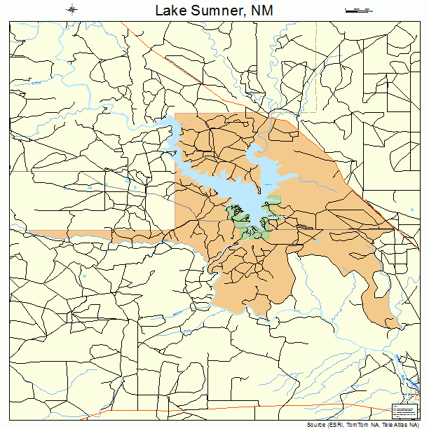 Lake Sumner, NM street map