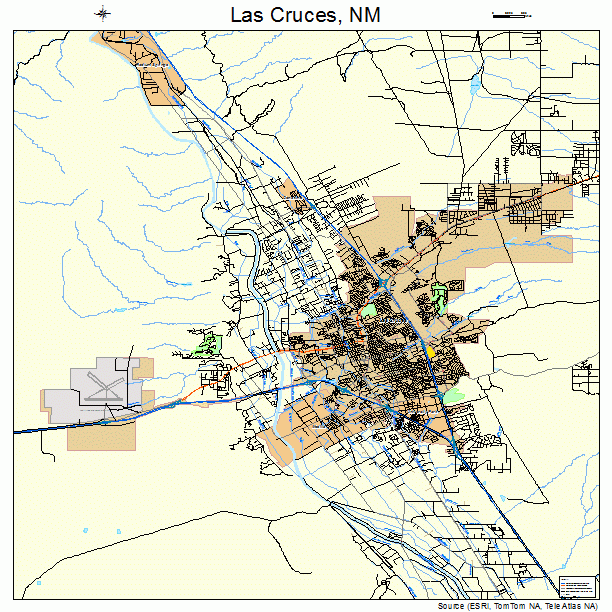 Las Cruces, NM street map
