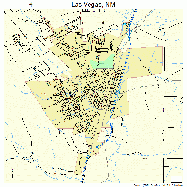 Las Vegas, NM street map