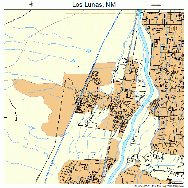 Los Lunas, NM street map