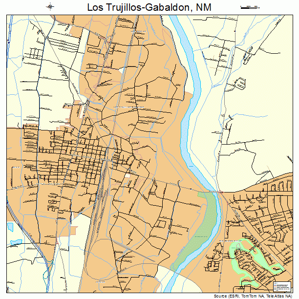 Los Trujillos-Gabaldon, NM street map