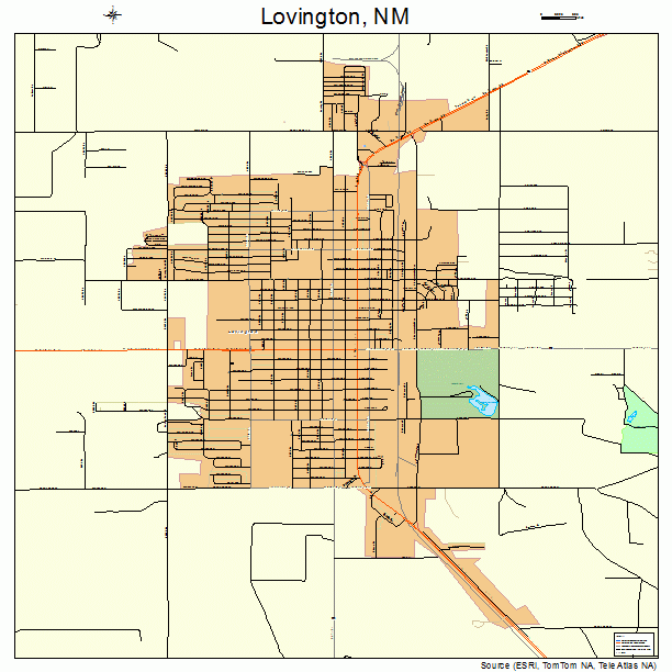 Lovington, NM street map