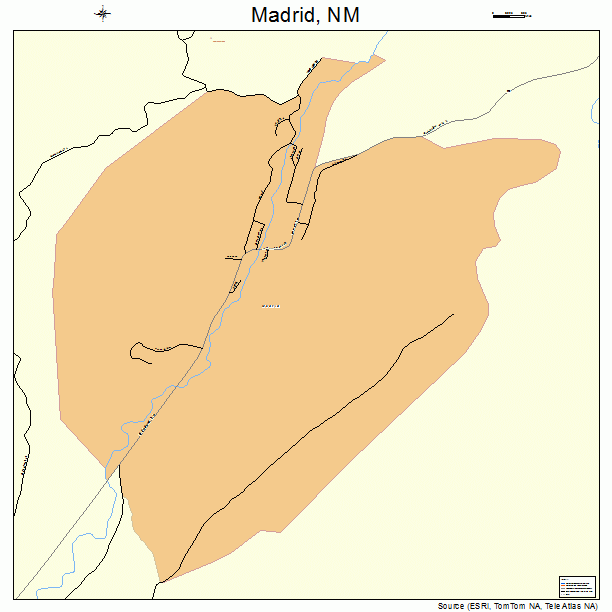 Madrid, NM street map