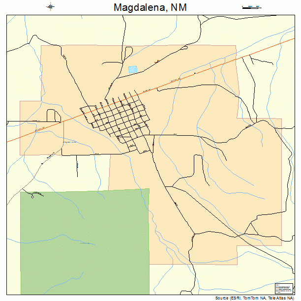 Magdalena, NM street map