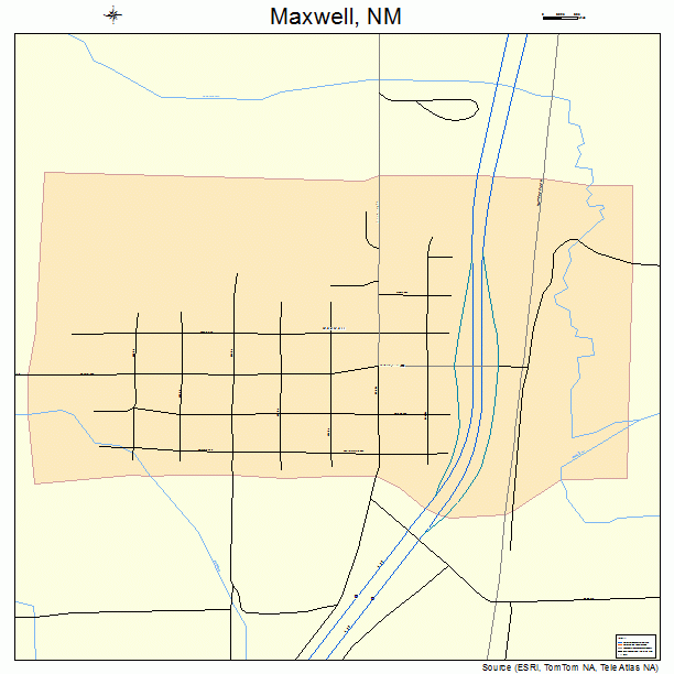 Maxwell, NM street map